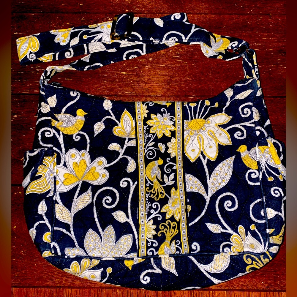 EUC- Vera Bradley yellow bird shoulder crossbody purse